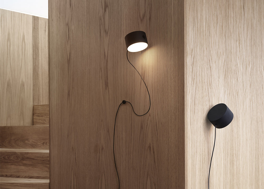 Post LED Wall Light Black
