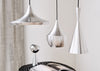 UnBeaten LED Wide Pendant Light Aluminium