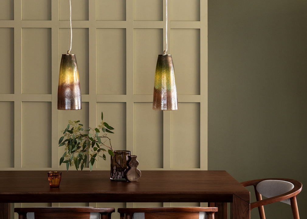 Ryde Glass Pendant Light Bronze/Green