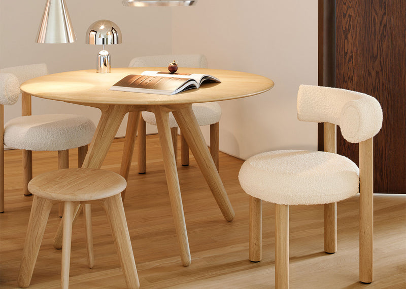 Fat Dining Chair in Sahco Elle