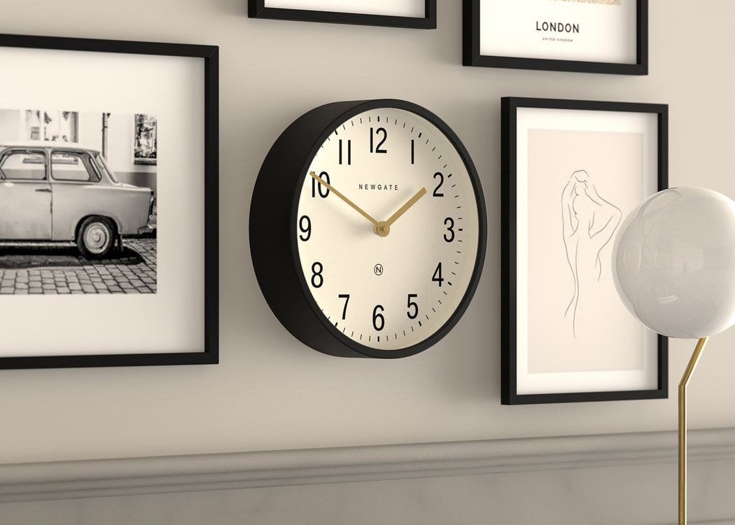Master Edwards Wall Clock Black