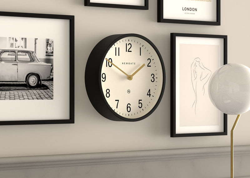Master Edwards Wall Clock Black