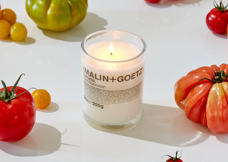 Tomato Scented Glass Candle