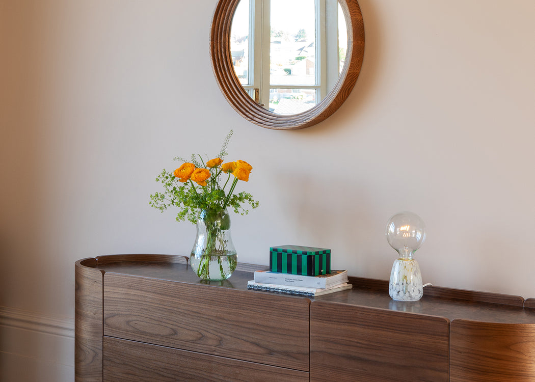 Seeds Curved Glass Vase