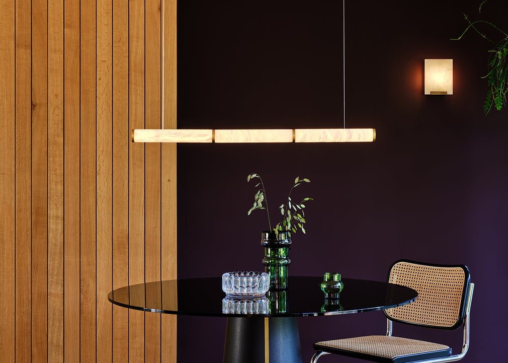 Sedano Alabaster Wall Light Bronze