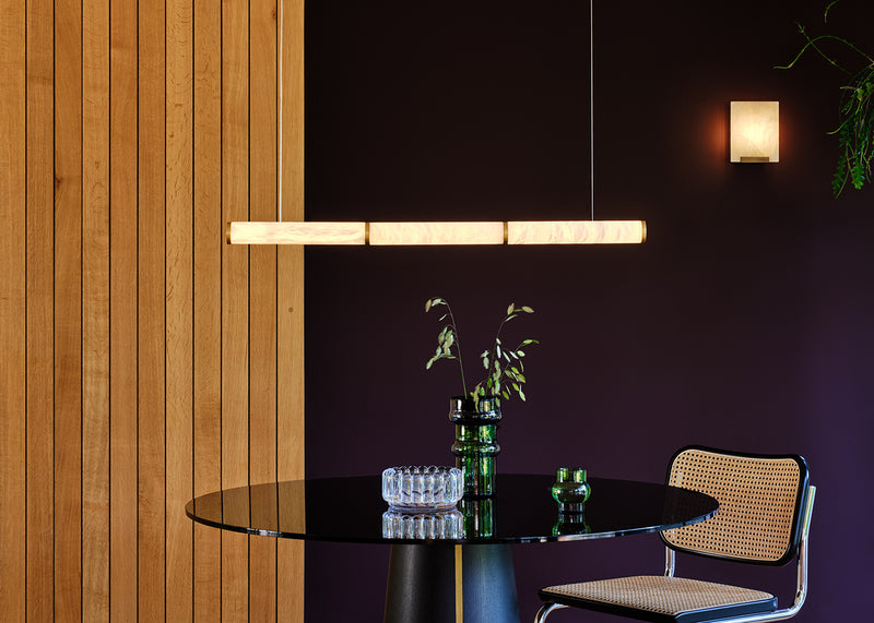 Sedano Alabaster Wall Light Bronze