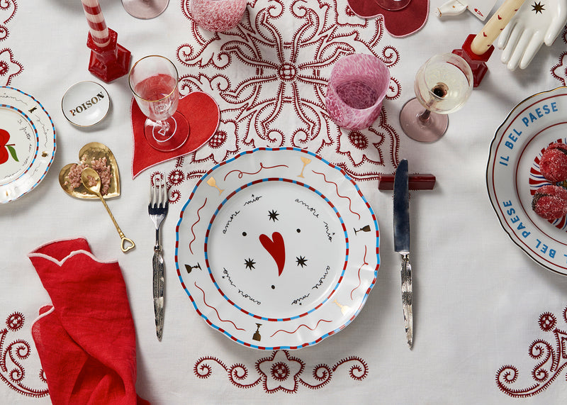 Bitossi Pangea Heart Dinner Plate