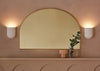 Larkin Fluted Plaster Wall Light Cone