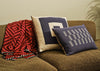 Ambar Exclusive Embossed Cord Cushion Slate