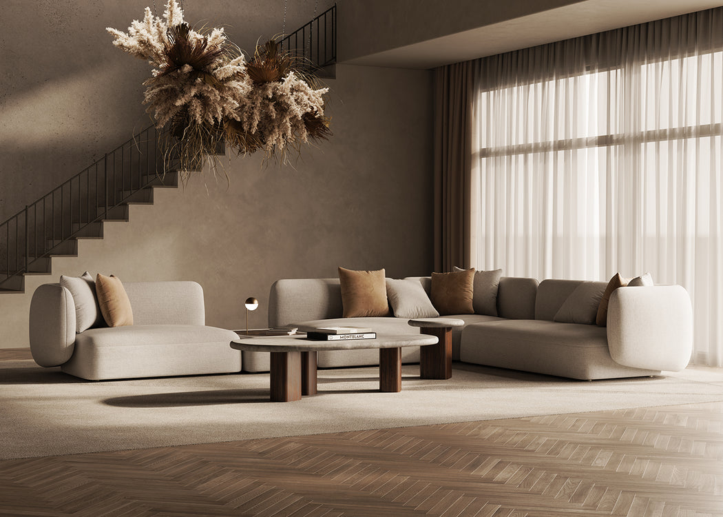 Pillar Coffee Table Oval