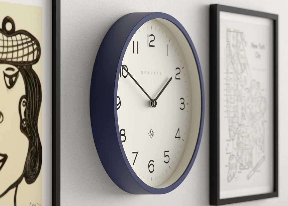 Echo Number Four Wall Clock Midnight Blue
