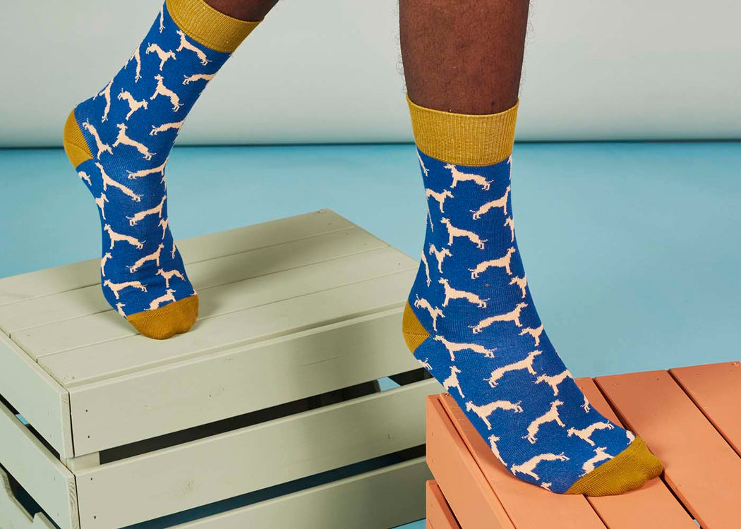 Men's Organic Cotton Ankle Socks Whippet Navy