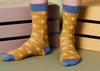 Men's Organic Cotton Ankle Socks Bee Mustard