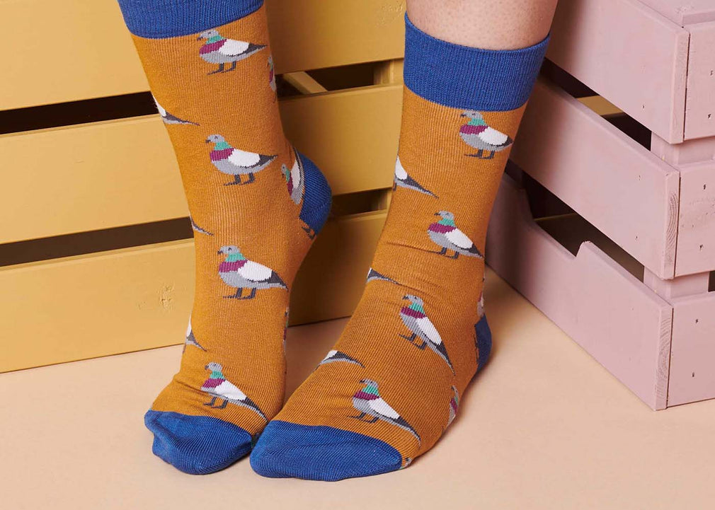 Women's Organic Cotton Ankle Sock Pigeon Ginger