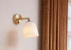 Room 49 Wall Light Opal Antique Brass