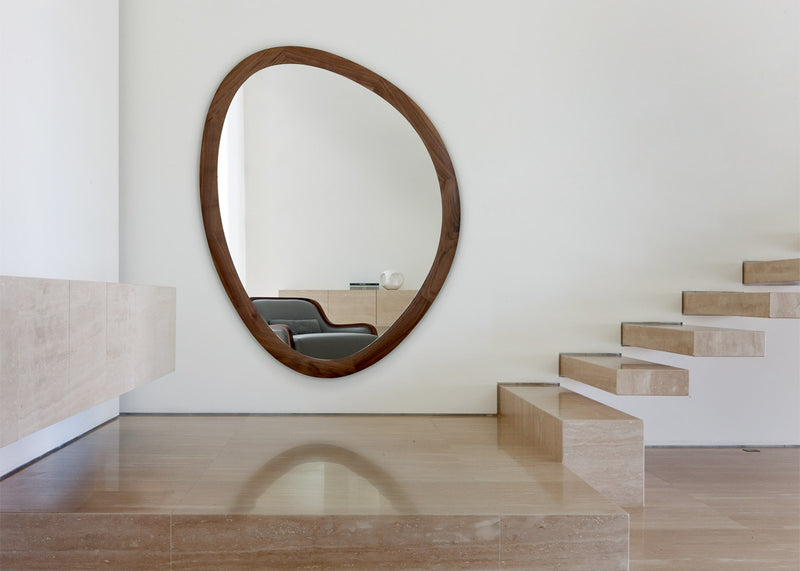 Giolo Wall Mirror Walnut Large