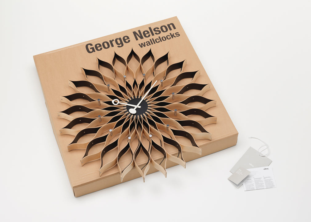 Sunflower Birch Wall Clock