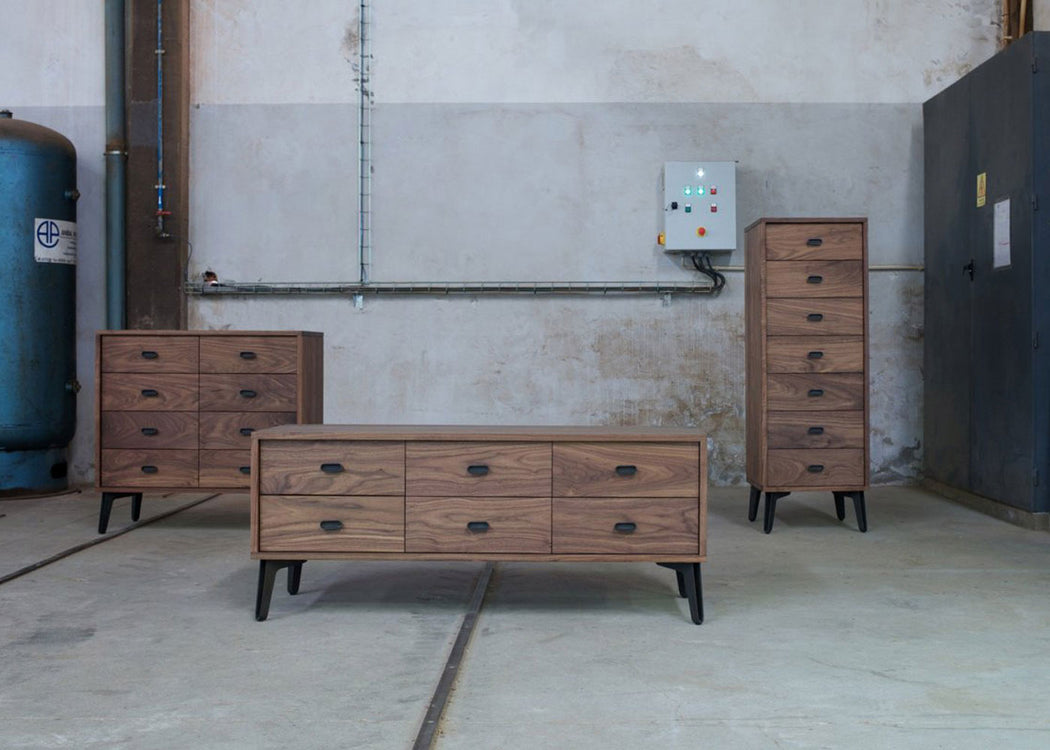 McQueen 8 Drawer Chest Walnut
