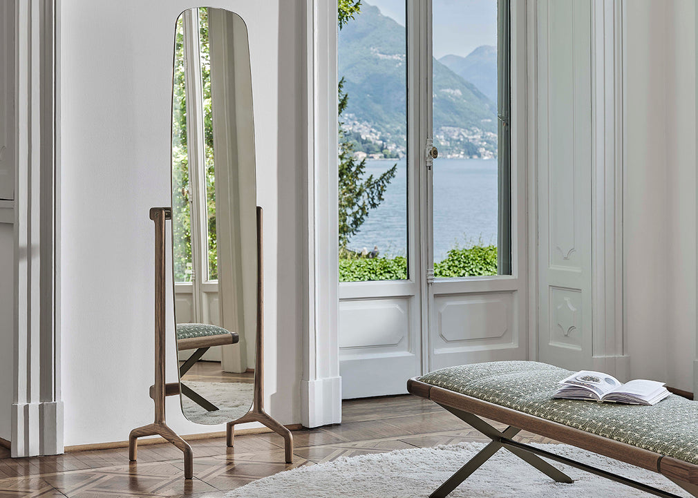 Timothy Floor Mirror Walnut