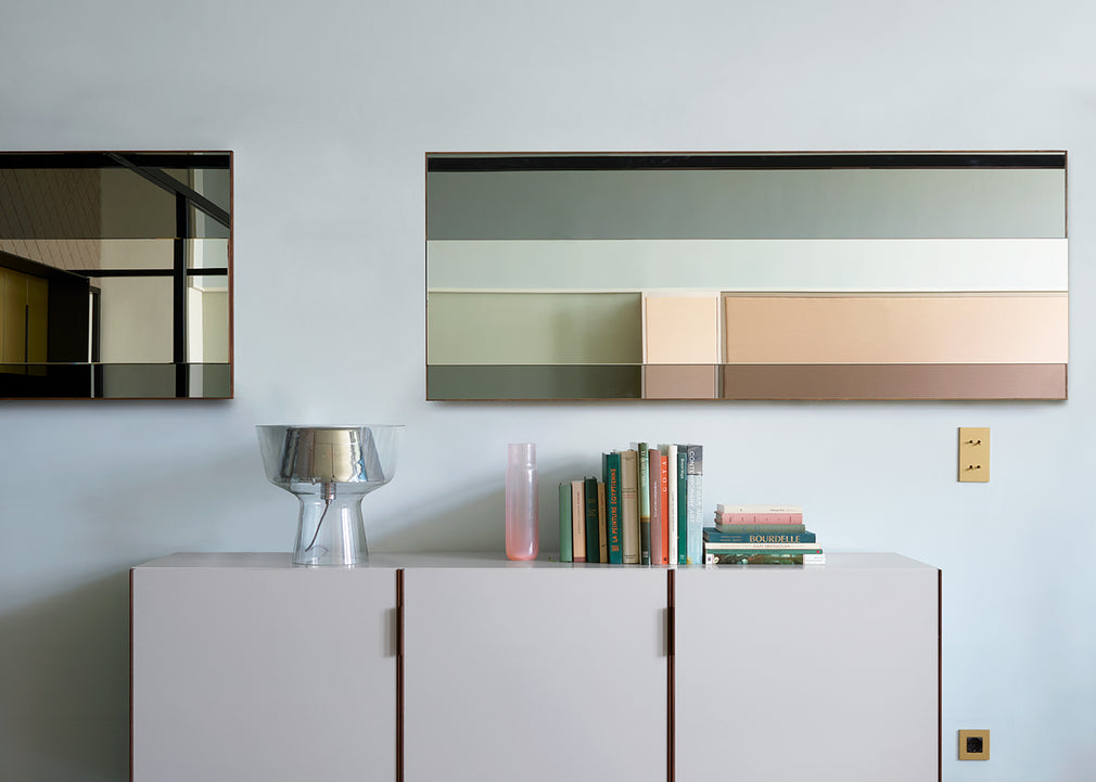 Demi-Teintes Wall Mirror Walnut Large