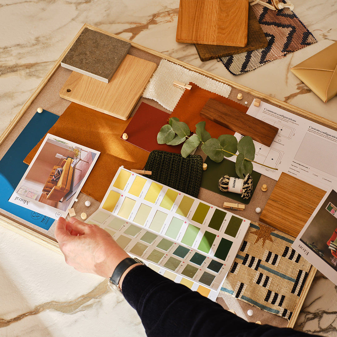 Interior design service moodboard