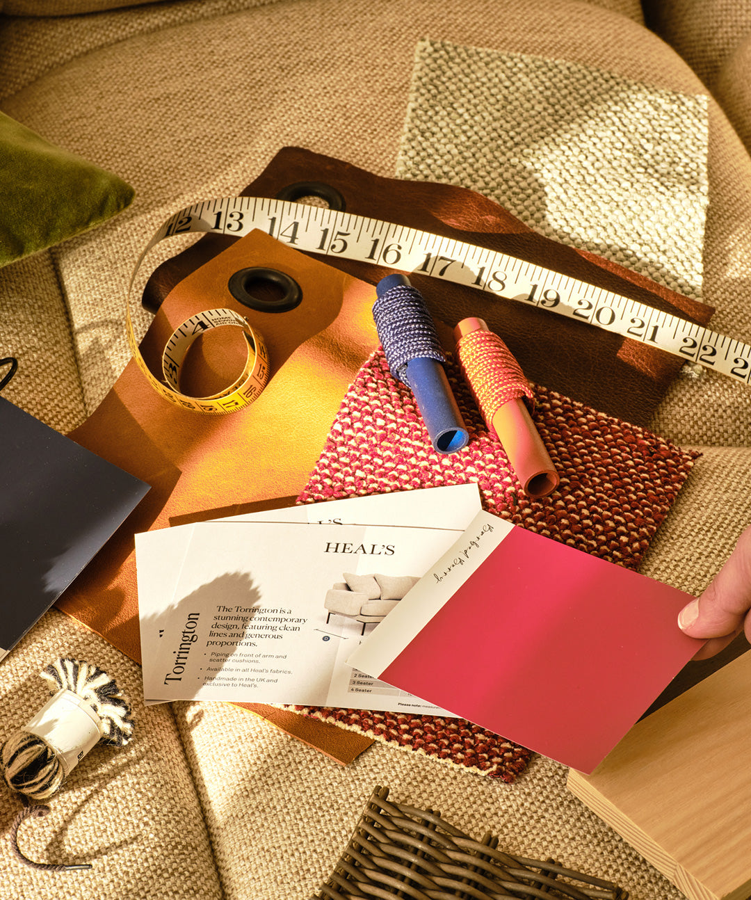 Interior design service moodboard