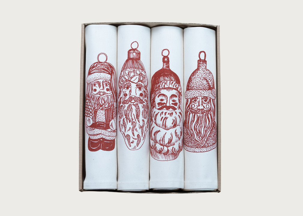 Father Christmas Napkin Set of 4