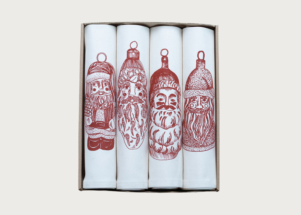 Father Christmas Napkin Set of 4