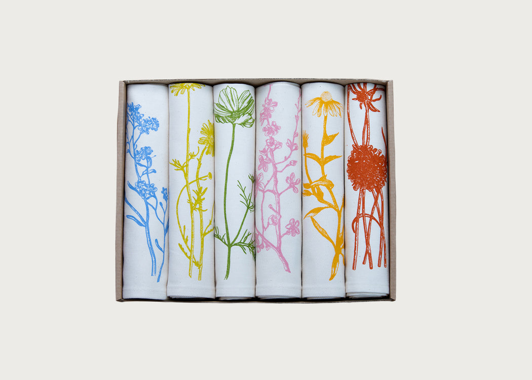 Garden Flowers Napkin Set of 6