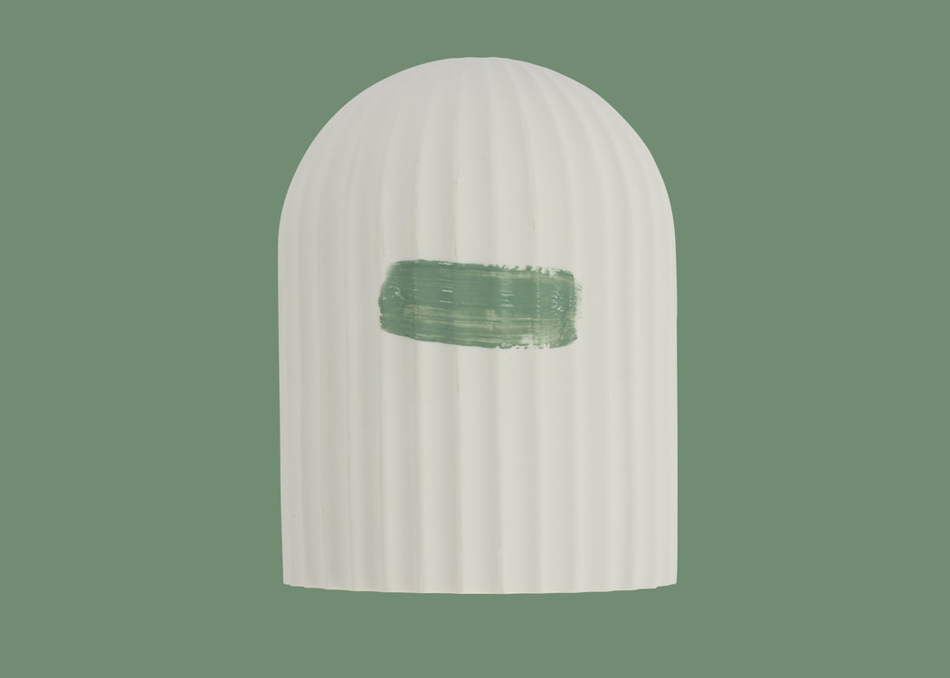 Larkin Fluted Plaster Wall Light Cone