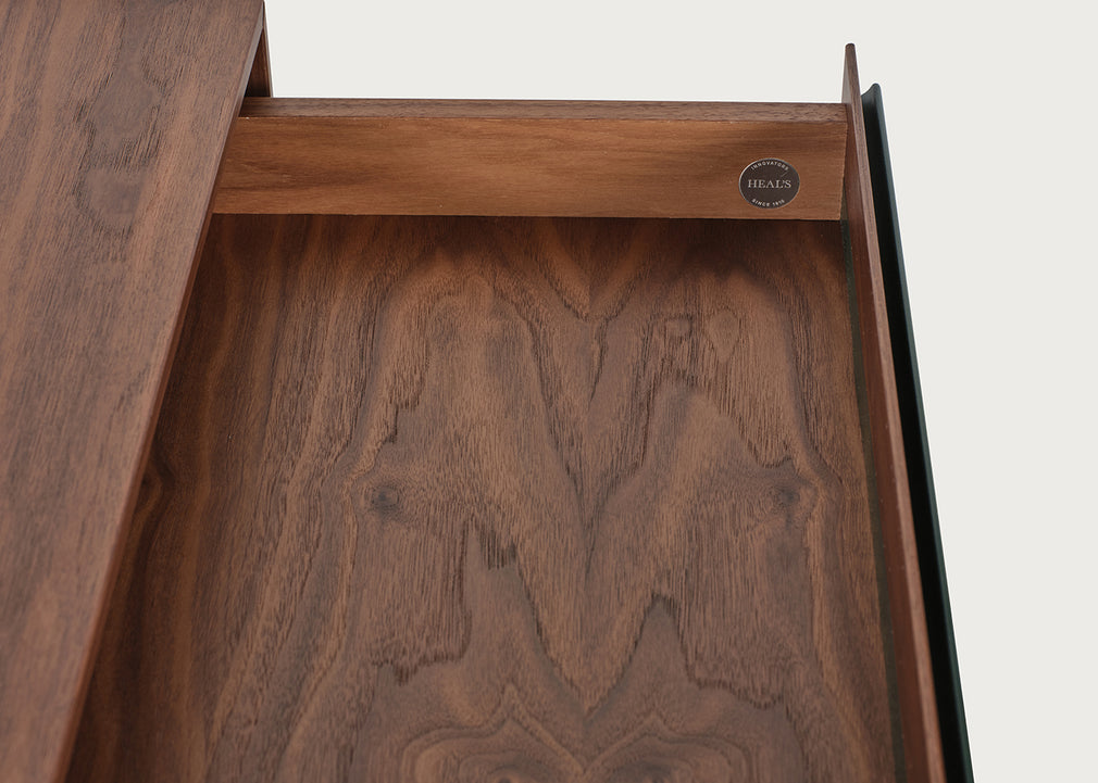 Lars Desk Green & Walnut