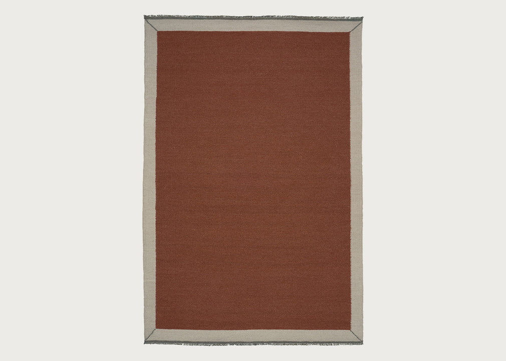 Lume Frame Rug Burnt Amber