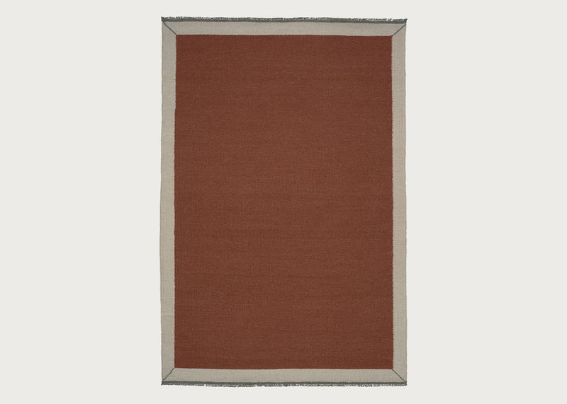 Lume Frame Rug Burnt Amber