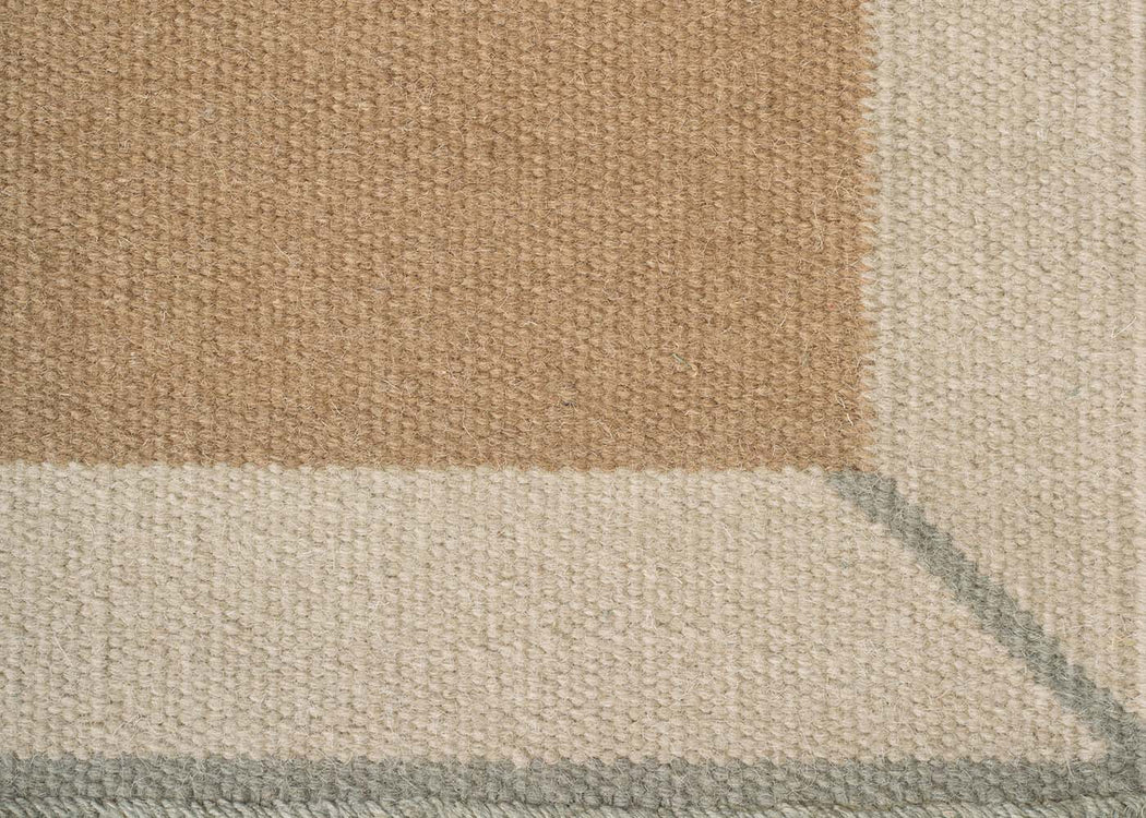 Lume Frame Rug Warm Ochre