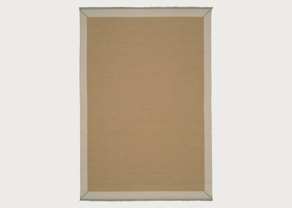 Lume Frame Rug Warm Ochre