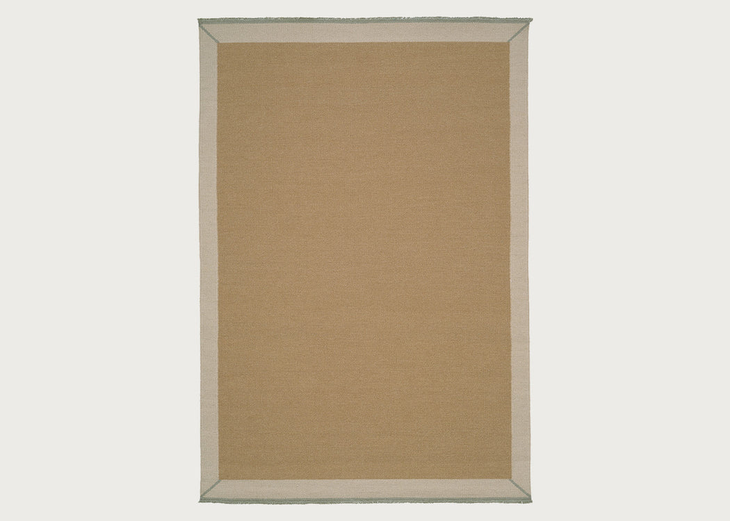 Lume Frame Rug Warm Ochre