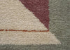 Optical Echo Hand Knotted Rug Ruby