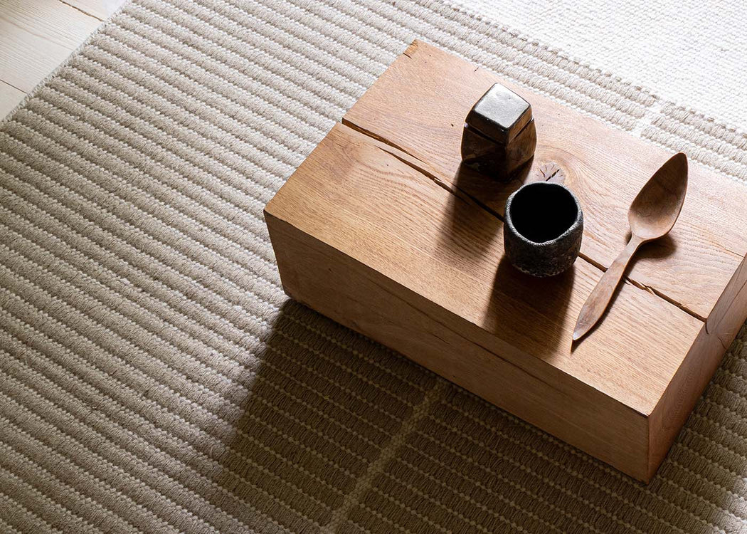 Poetic Grid Rug Beige