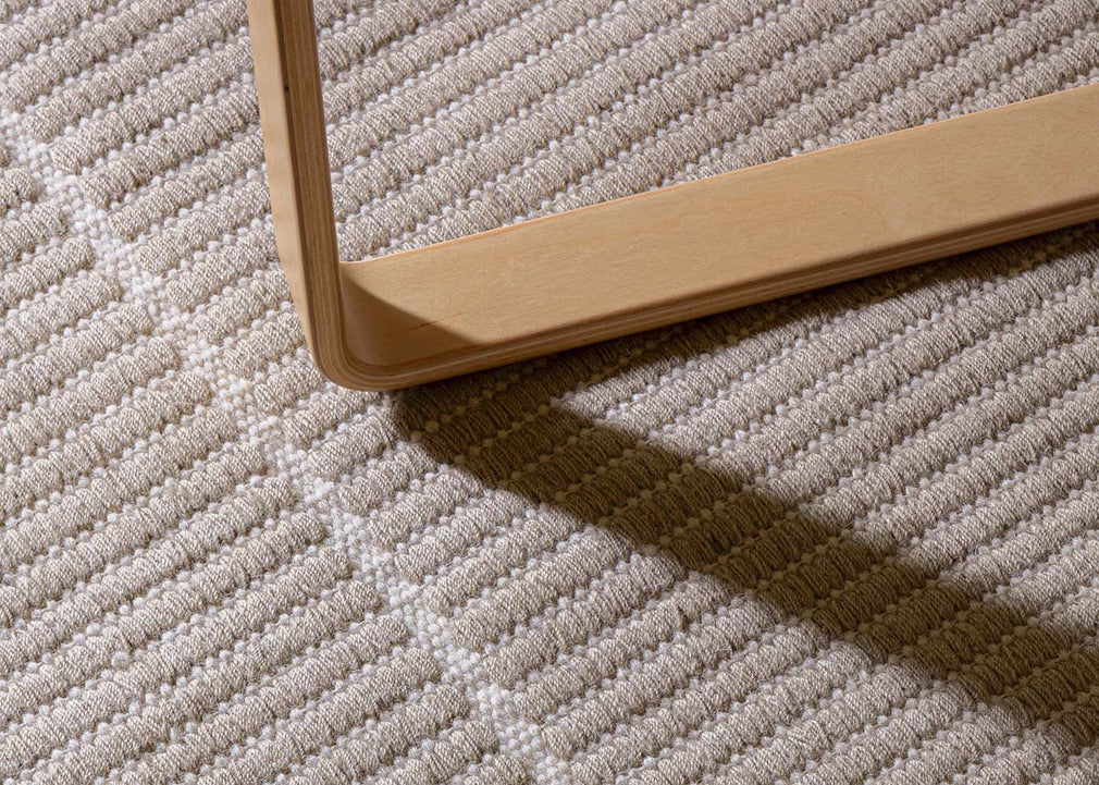 Poetic Grid Rug Beige