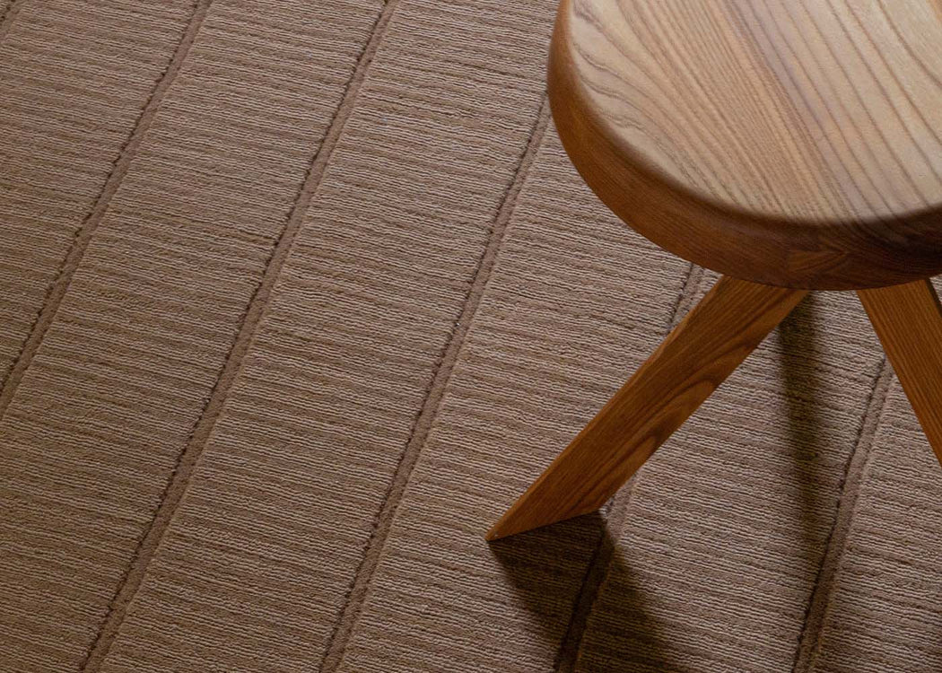 Woven Tatami Rug Mustard