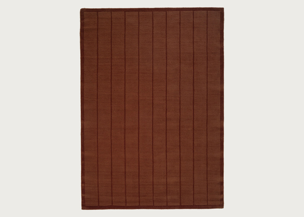 Woven Tatami Rug Rust