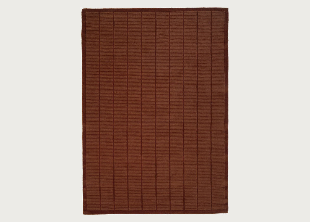 Woven Tatami Rug Rust