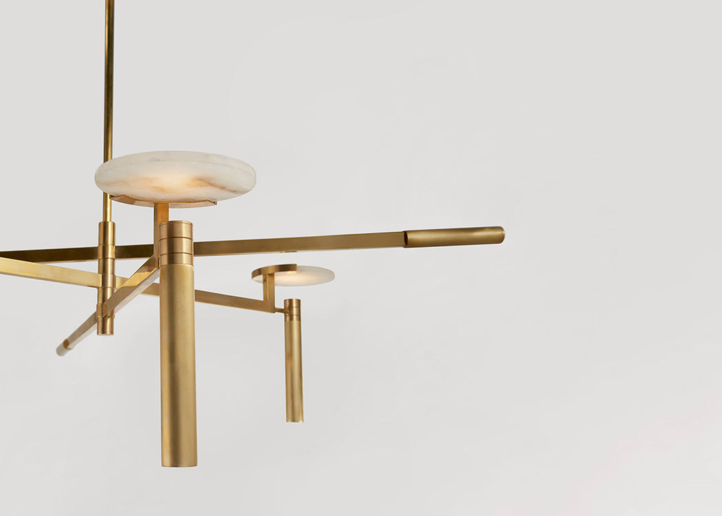 Melange LED Large Floating Disc Chandelier