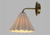 Monroe Porcelain Wall Light White & Brushed Gold