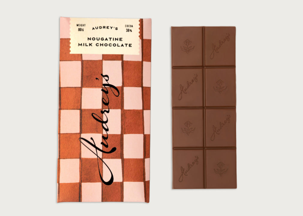 Audrey's Milk Nougatine Chocolate Bar