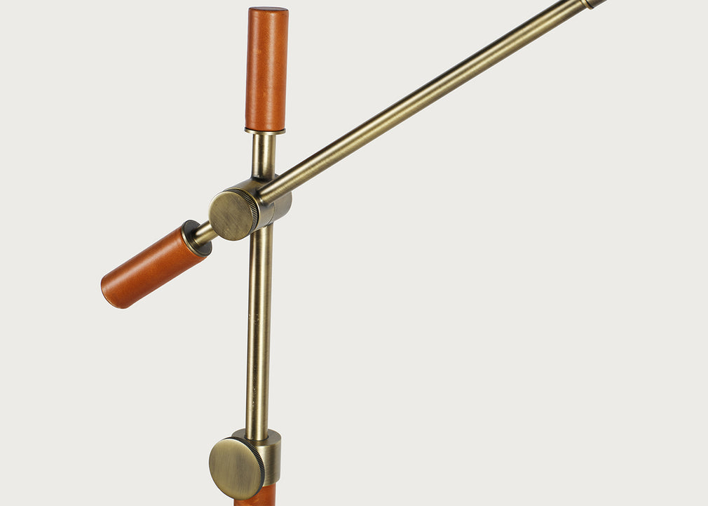 Orwell Leather Floor Lamp