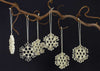 Quilled Snow Ornament Set of 6