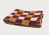 Lambswool Scarf Squares Dark Red & Rust