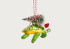 Turtle with Christmas Tree Shaped Bauble Decoration