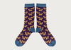 Mens Organic Cotton Socks Stag Aubergine